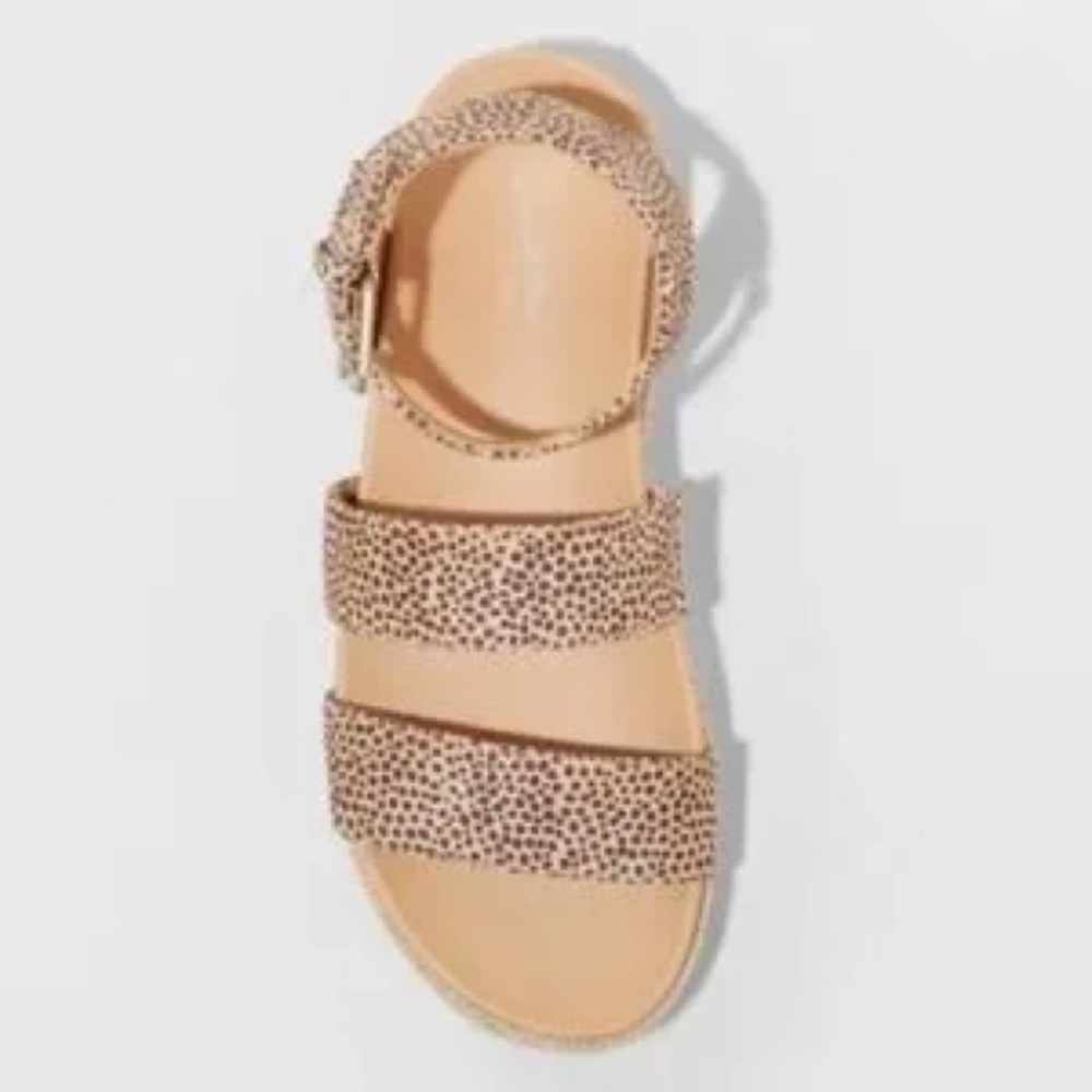 Universal Thread Brown Sandals Espadrille Style - Picture 2 of 7
